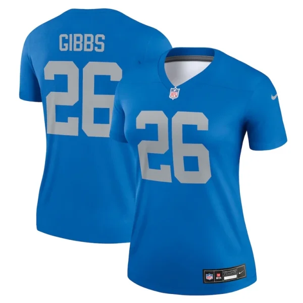 Jahmyr gibbs detroit lions nike womens alternate legend player performance top Blue