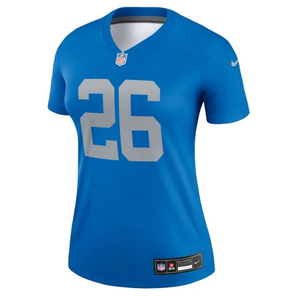 Jahmyr gibbs detroit lions nike womens alternate legend player performance top Blue M
