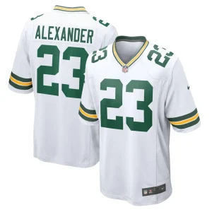 Jaire alexander green bay packers nike game player jersey White