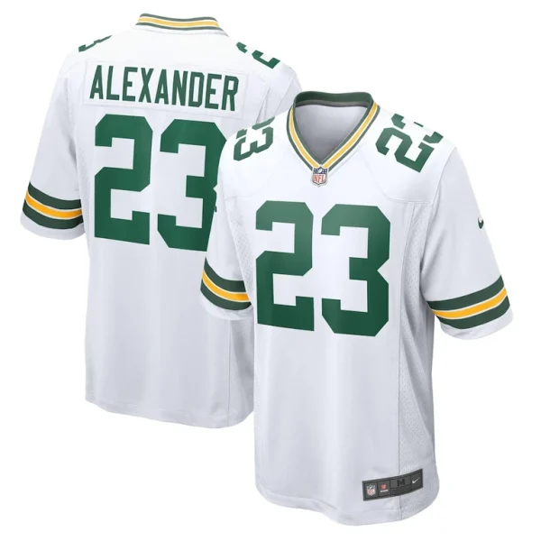 Jaire alexander green bay packers nike game player jersey White