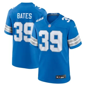 Jake bates detroit lions nike team game jersey Blue