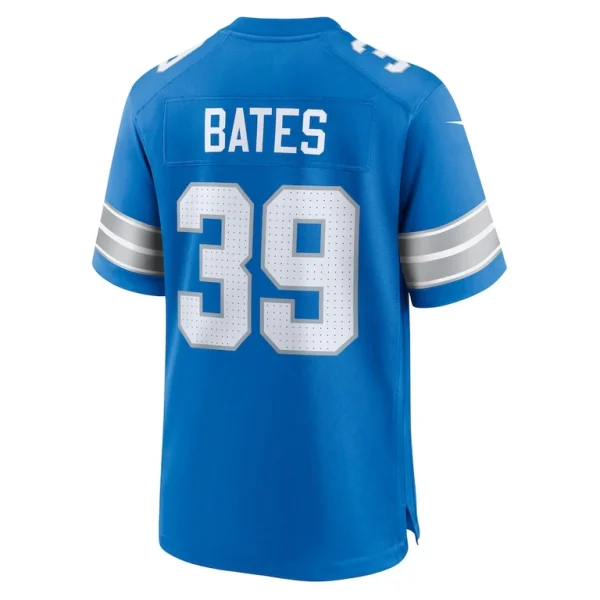 Jake bates detroit lions nike team game jersey Blue L