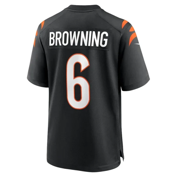 Jake browning cincinnati bengals nike game jersey Black L