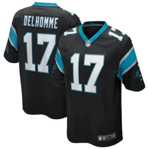 Jake delhomme carolina panthers nike game retired player jersey Black