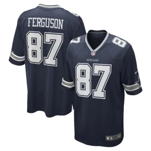 Jake ferguson dallas cowboys nike team game jersey Navy