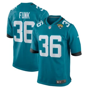 Jake funk jacksonville jaguars nike team game jersey Teal