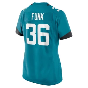 Jake funk jacksonville jaguars nike womens team game jersey Teal L