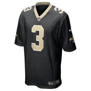 Jake haener new orleans saints nike team game jersey Black M