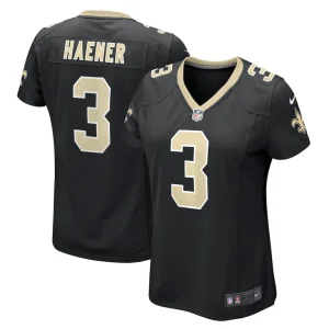 Jake haener new orleans saints nike womens team game jersey Black