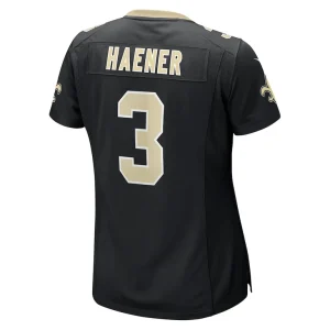 Jake haener new orleans saints nike womens team game jersey Black L