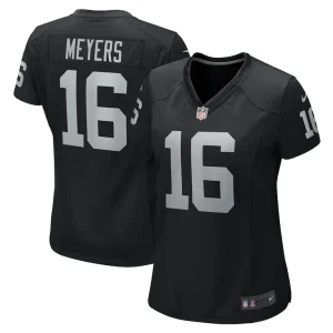 Jakobi meyers las vegas raiders nike womens game player jersey Black