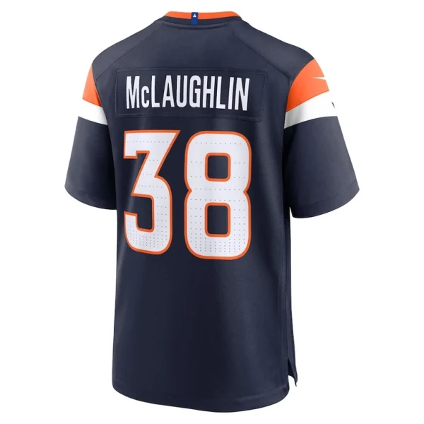 Jaleel mclaughlin denver broncos nike alternate game jersey Navy L