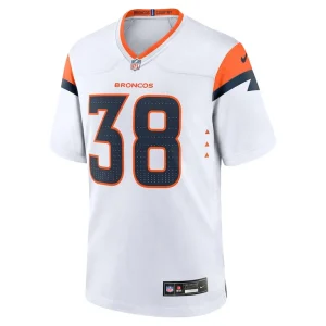 Jaleel mclaughlin denver broncos nike game jersey White M