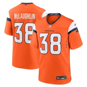 Jaleel mclaughlin denver broncos nike team game jersey Orange