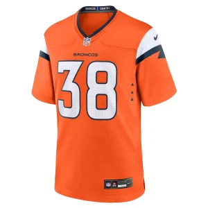 Jaleel mclaughlin denver broncos nike team game jersey Orange M