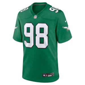 Jalen carter philadelphia eagles nike alternate game jersey Kelly green M