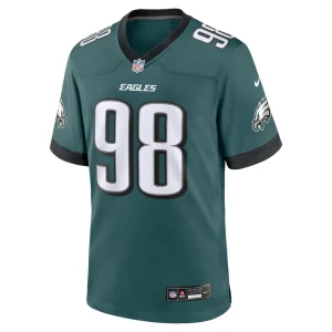 Jalen carter philadelphia eagles nike team game jersey Midnight green M
