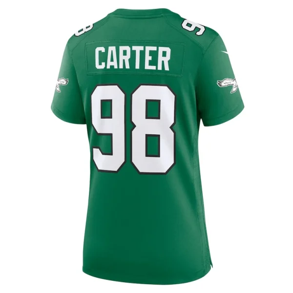 Jalen carter philadelphia eagles nike womens alternate game jersey Kelly green L