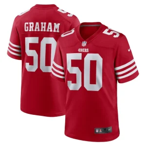 Jalen graham san francisco 49ers nike team game jersey Scarlet