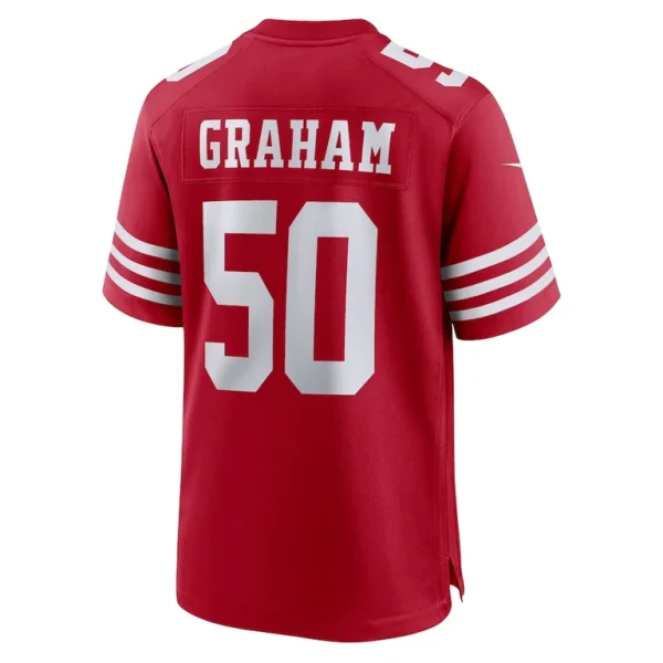 Jalen graham san francisco 49ers nike team game jersey Scarlet L