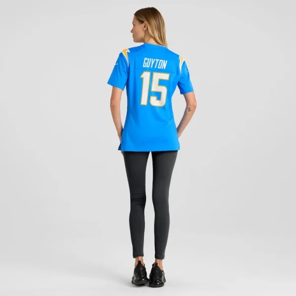 Jalen guyton los angeles chargers nike womens player game jersey Powder blue 2XL