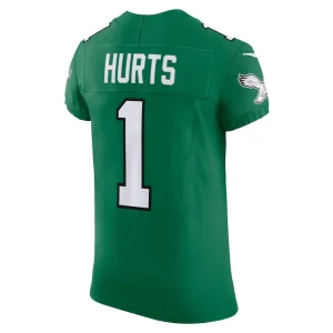 Jalen hurts philadelphia eagles nike 2nd alternate vapor f.u.s.e. elite jersey Kelly green 48
