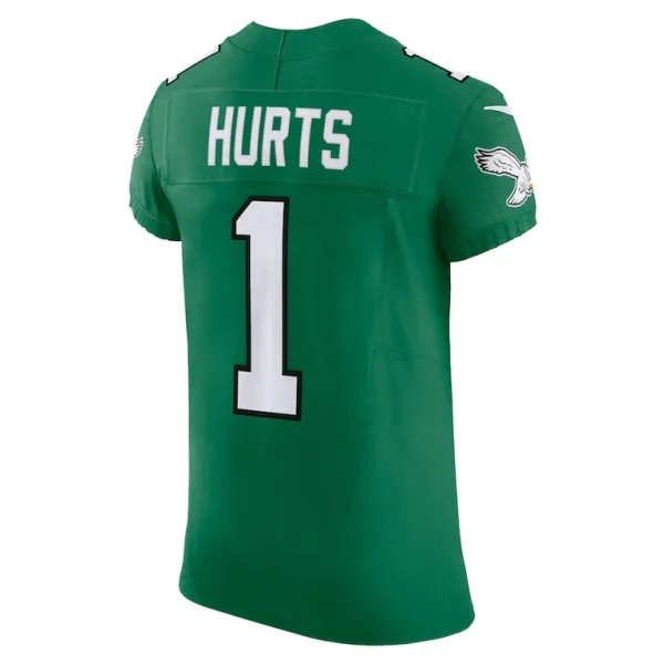 Jalen hurts philadelphia eagles nike 2nd alternate vapor f.u.s.e. elite jersey Kelly green 48