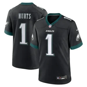 Jalen hurts philadelphia eagles nike alternate game jersey Black