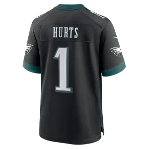 Jalen hurts philadelphia eagles nike alternate game jersey Black L
