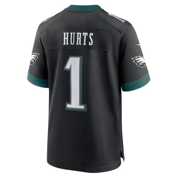 Jalen hurts philadelphia eagles nike alternate game jersey Black L