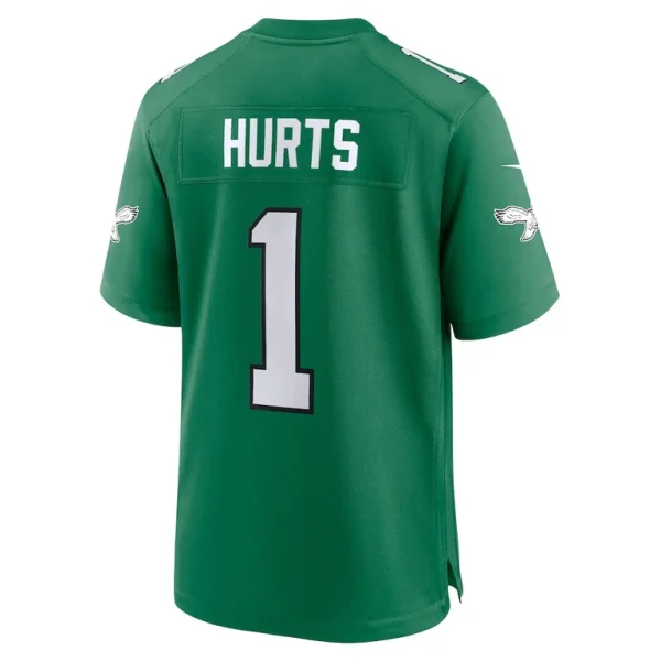 Jalen hurts philadelphia eagles nike alternate game player jersey Kelly green L