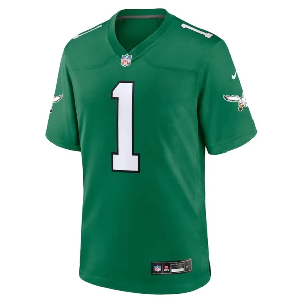 Jalen hurts philadelphia eagles nike alternate game player jersey Kelly green M