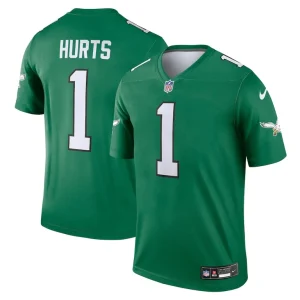 Jalen hurts philadelphia eagles nike alternate legend player performance top Kelly green
