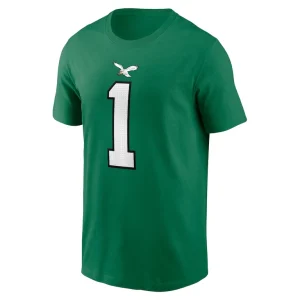 Jalen hurts philadelphia eagles nike alternate player name number t shirt Kelly green M