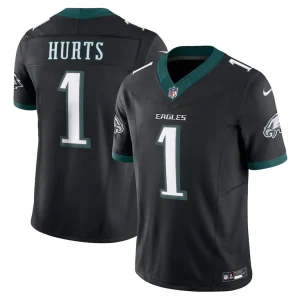 Jalen hurts philadelphia eagles nike alternate vapor f.u.s.e. limited jersey Black