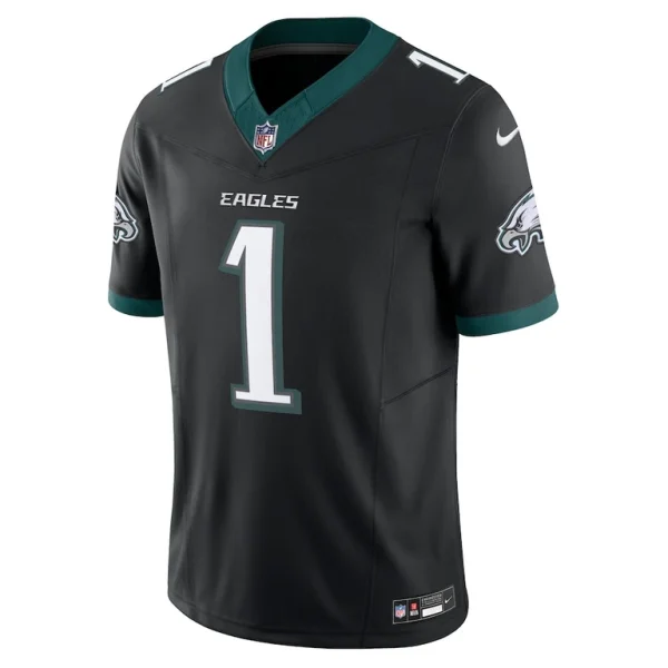 Jalen hurts philadelphia eagles nike alternate vapor f.u.s.e. limited jersey Black M