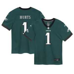 Jalen hurts philadelphia eagles nike infant game jersey Midnight green