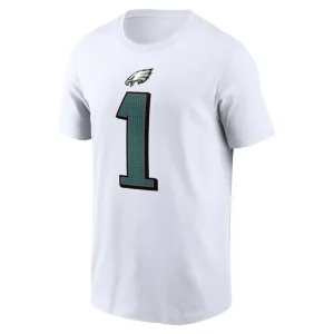 Jalen hurts philadelphia eagles nike player name number t shirt White M