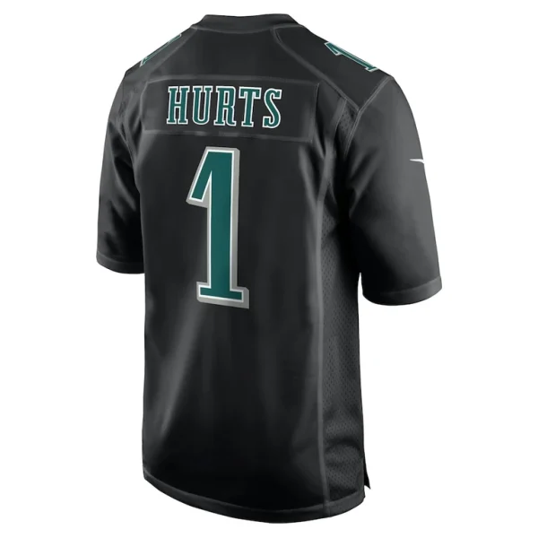 Jalen hurts philadelphia eagles nike super bowl lix fashion game player jersey Carbon black L