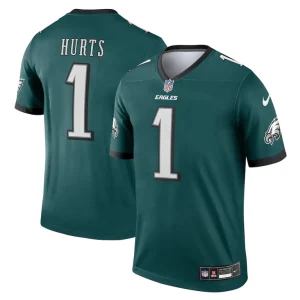 Jalen hurts philadelphia eagles nike team legend player performance top Green