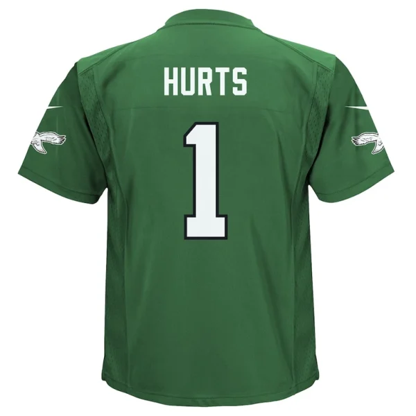 Jalen hurts philadelphia eagles nike toddler game jersey Kelly green 4T