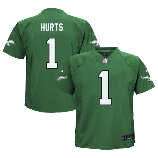 Jalen hurts philadelphia eagles nike toddler game jersey Kelly green