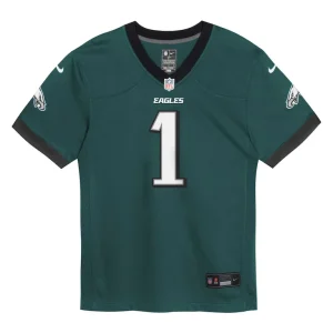 Jalen hurts philadelphia eagles nike toddler game jersey Midnight green 3T