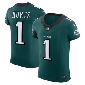 Jalen hurts philadelphia eagles nike vapor f.u.s.e. elite jersey Midnight green