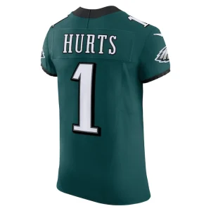 Jalen hurts philadelphia eagles nike vapor f.u.s.e. elite jersey Midnight green 48