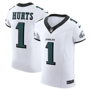 Jalen hurts philadelphia eagles nike vapor f.u.s.e. elite jersey White