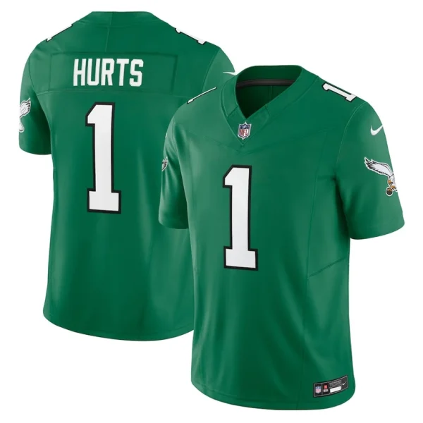 Jalen hurts philadelphia eagles nike vapor f.u.s.e. limited jersey Kelly green