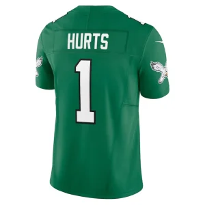 Jalen hurts philadelphia eagles nike vapor f.u.s.e. limited jersey Kelly green L