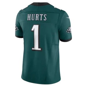 Jalen hurts philadelphia eagles nike vapor f.u.s.e. limited jersey Midnight green L