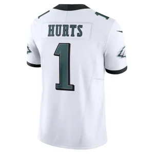 Jalen hurts philadelphia eagles nike vapor f.u.s.e. limited jersey White L